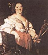 Bernardo Strozzi Bernardo Strozzi, Joueuse de viole de gamb Sweden oil painting reproduction